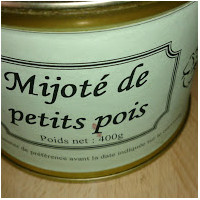 Mijoté de Petits pois , 765 g, 3/4 personnes