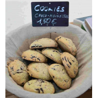 Cookies chocolat, noisettes bio x 3