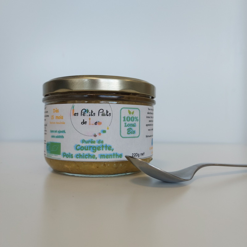 Puree De Courgette Pois Chiche Et Menthe Bio Livraison A Domicile