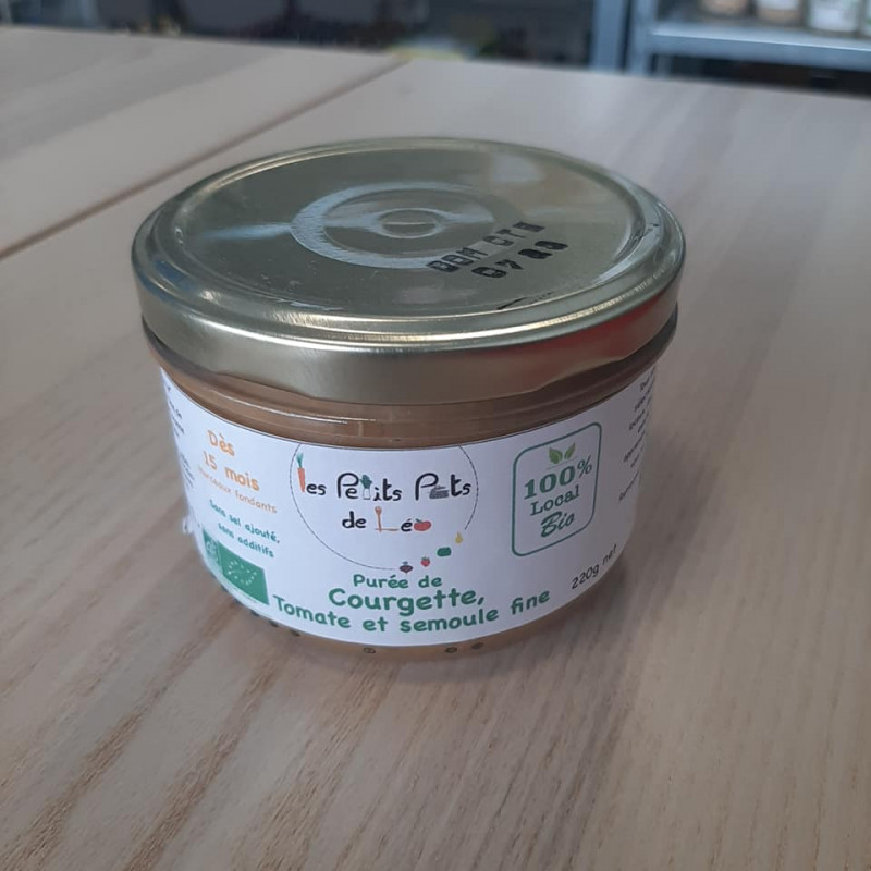 Puree De Courgettes Tomates Et Semoule Fine Bio Livraison A Domicile