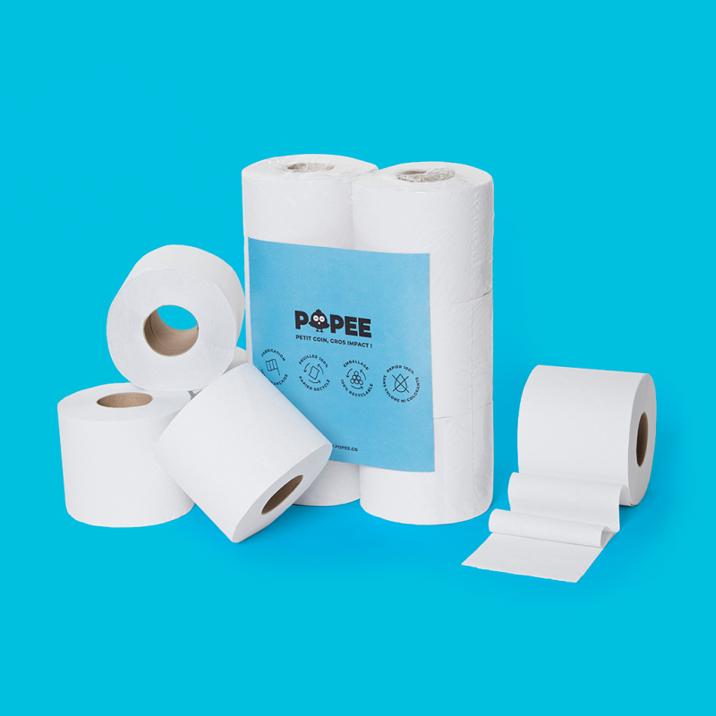 RENOVA | Papier toilette Bleu 6x24 | Papier toilette